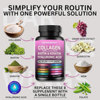 Darkingwings Multi Collagen Peptides with Biotin & Keratin - 90 Capsules - image 3