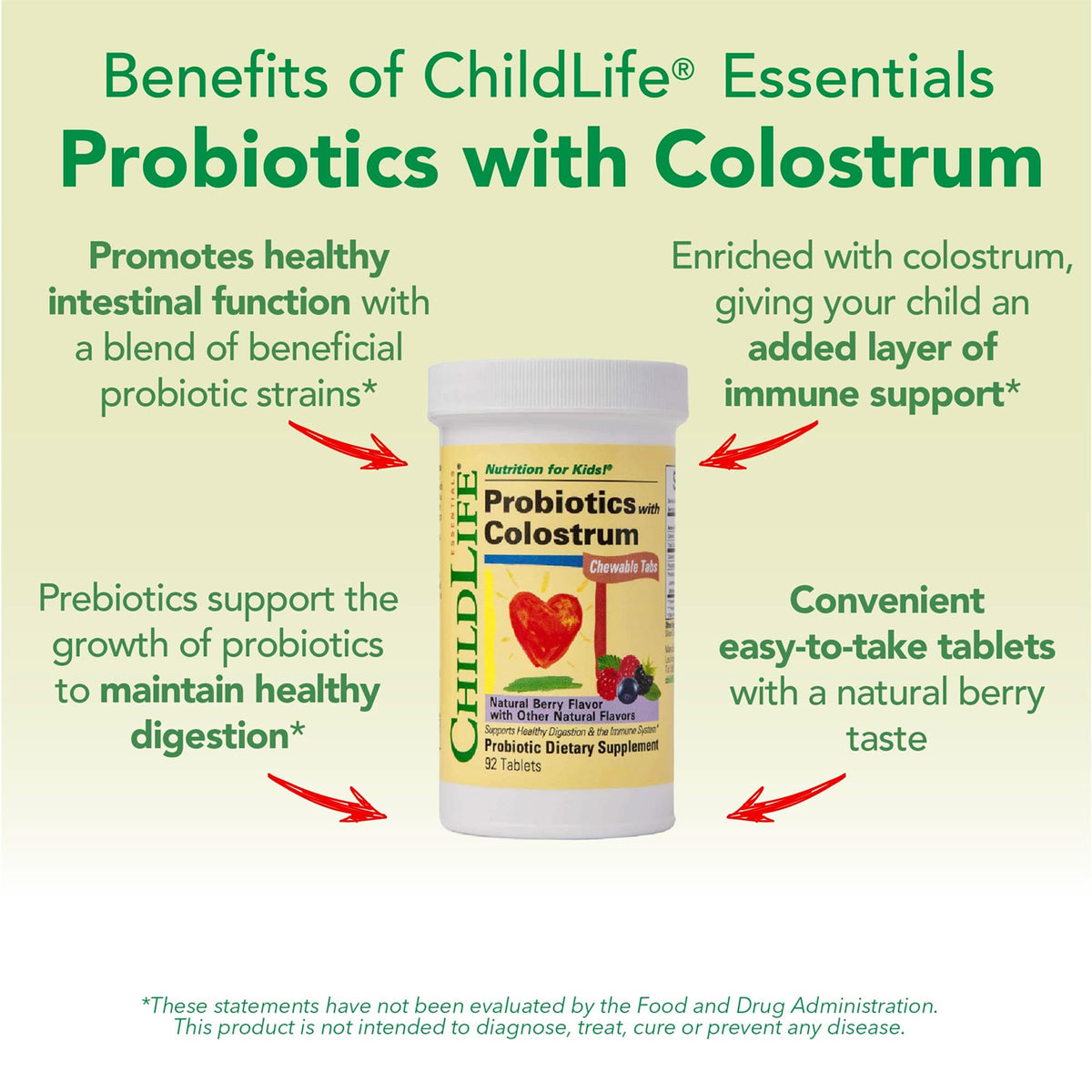 ChildLife Essentials ChildBiotics with Colostrum - 184 Tablets - image 5