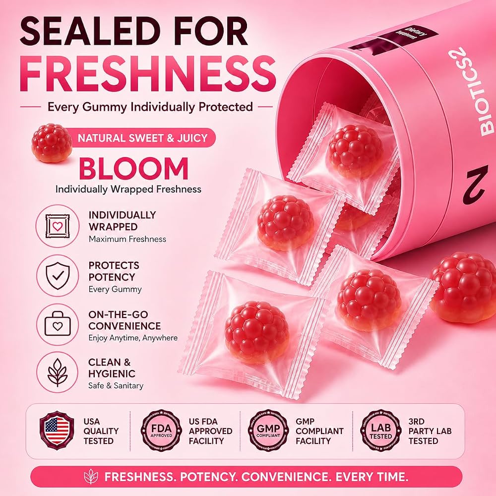 Biotics2 Bloom10 Breast Gummies for Women Bust Support & Health MAX