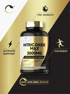 Carlyle Nitric Oxide Supplement 3000mg - 120 Capsules - image 5