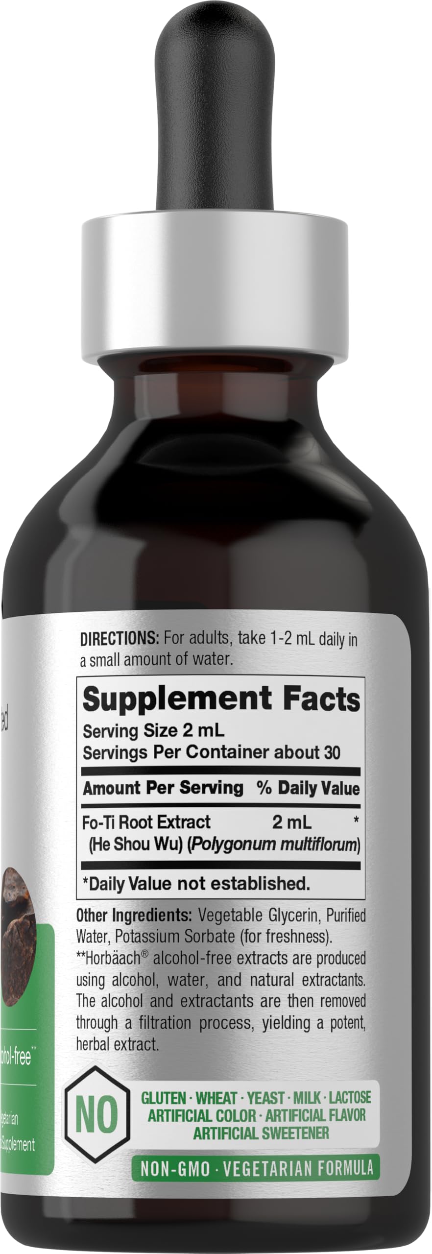 Horbäach Fo-Ti Root Alcohol Free Extract - 2 fl oz - image 2