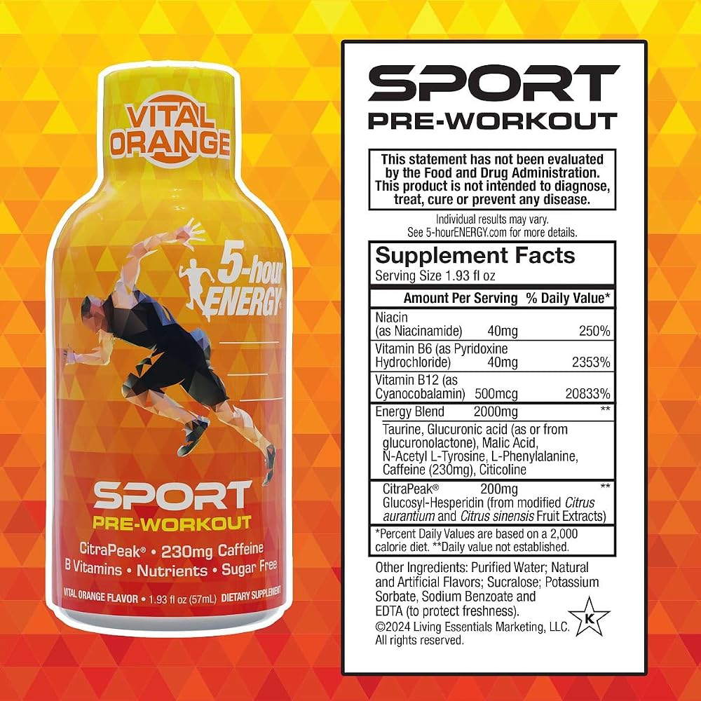 5-hour ENERGY Vital Orange Extra Strength Energy Shot - 24 Count - image 3