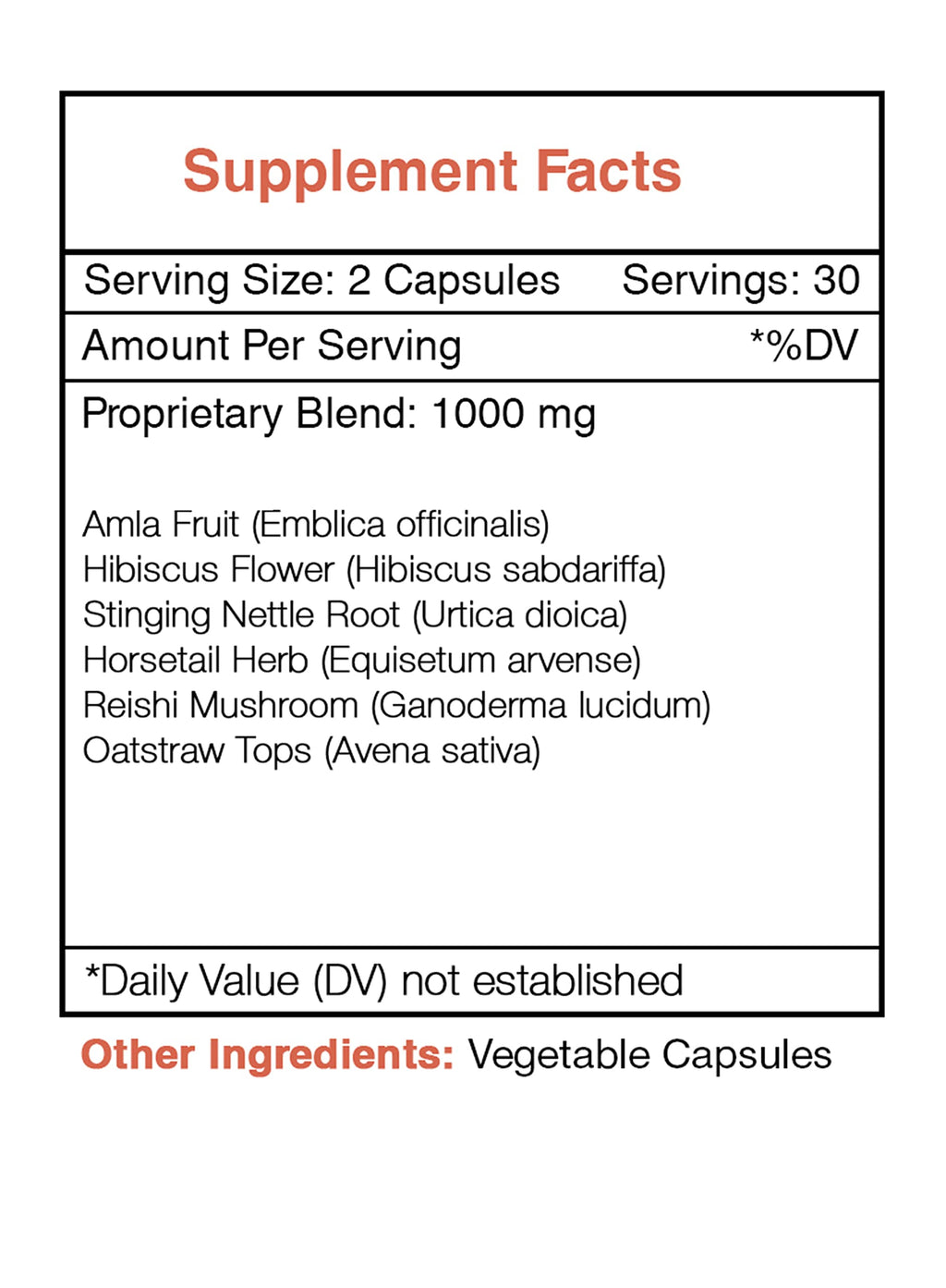 Secrets of the Tribe Luscious Locks 60/120 Capsules