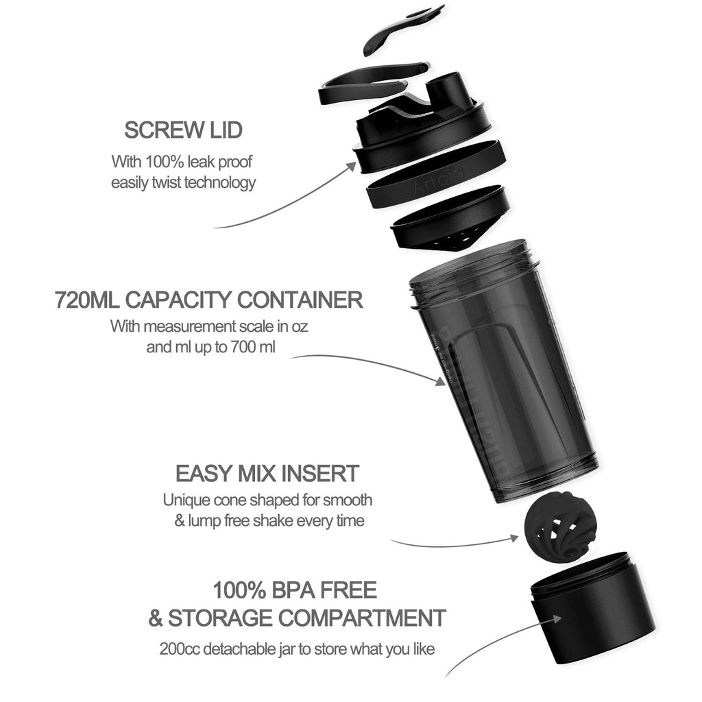 Artoid Mode Inspirational Fitness Workout Sports Protein Shaker