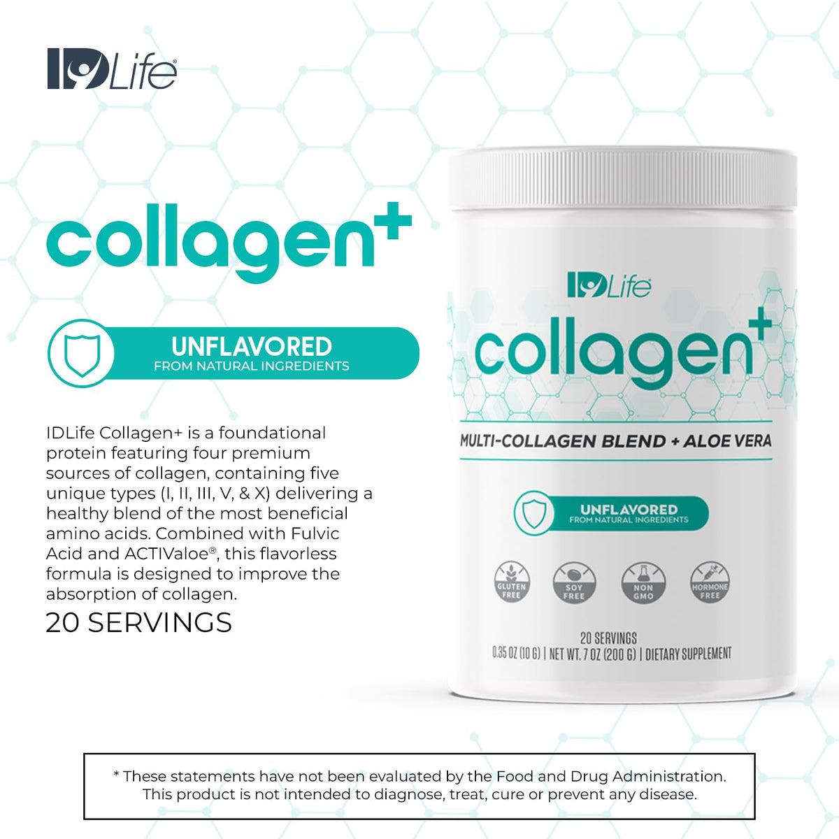 IDLife Collagen+ Powder for Skin & Joint Support - 20 Servings - image 3