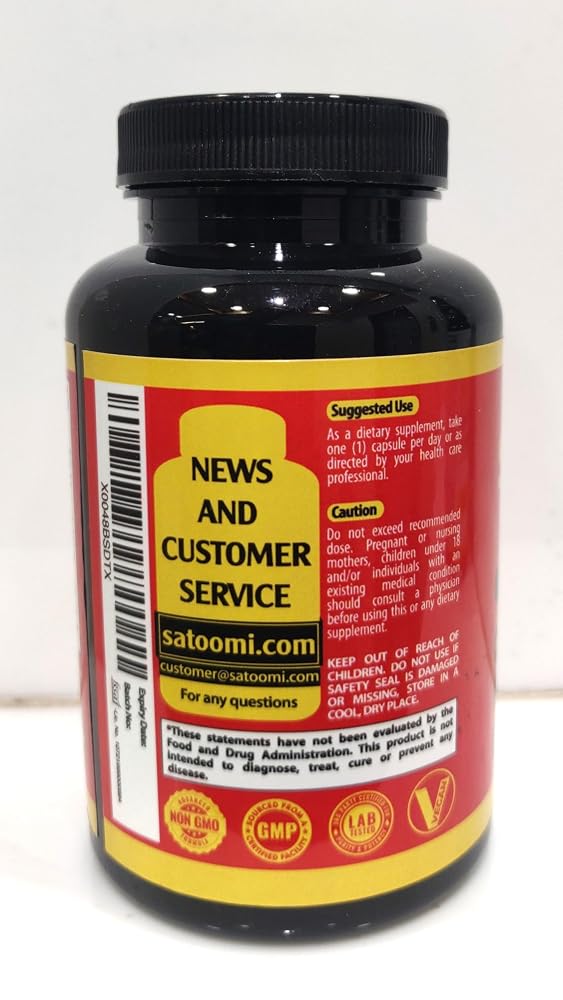 Satoomi St. John's Wort Capsules Extract Supplement - 90 Vegetarian Capsules - image 4