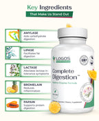 logos nutritionals Vegan Digestive Enzymes - 60 Capsules - image 3