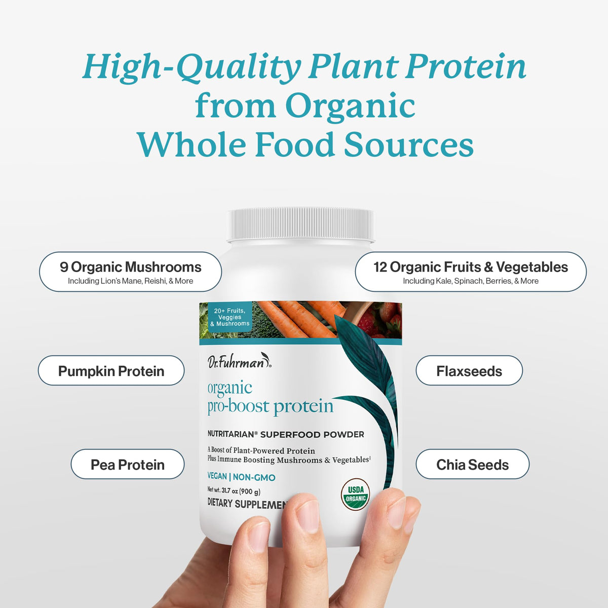 Dr. Fuhrman Pro-Boost Superfood Powder Vegan - 60 Servings - image 3