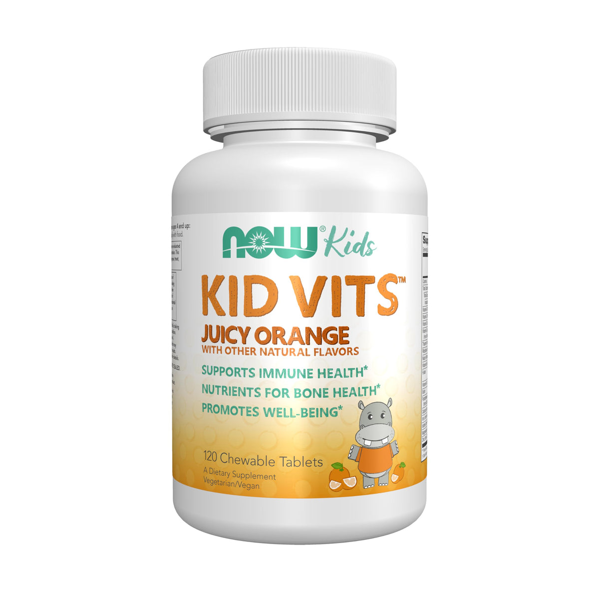 NOW Kid Vits Multivitamin Chewable Juicy Orange - 120 Tabs