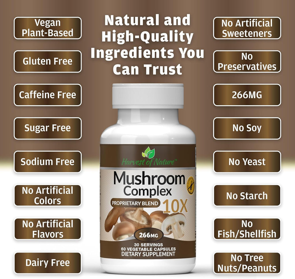 Harvest of Nature Mushroom Complex - 60 Capsules - image 7