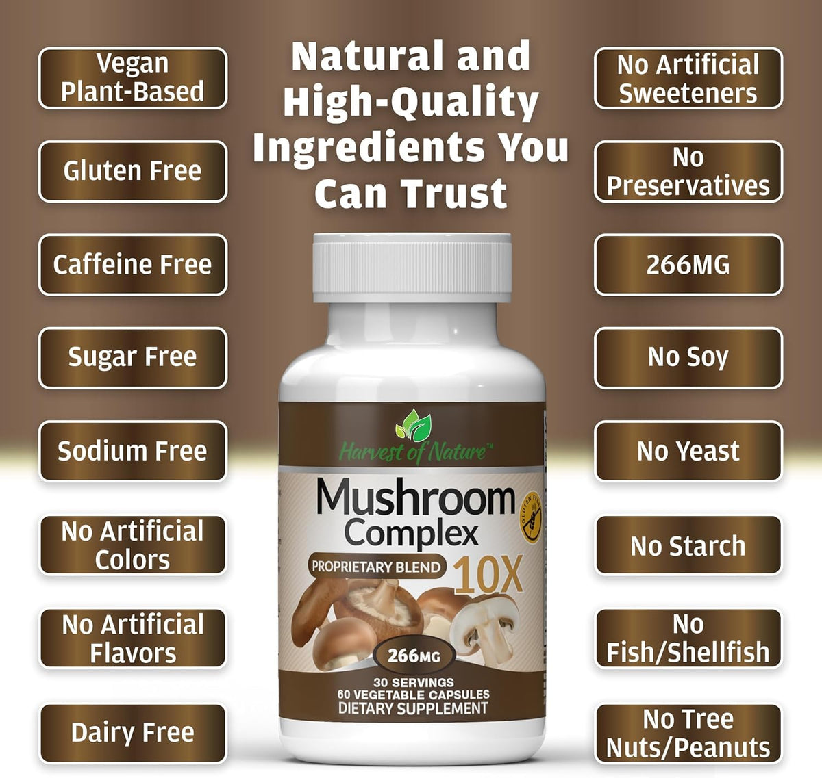 Harvest of Nature Mushroom Complex - 60 Capsules - image 7