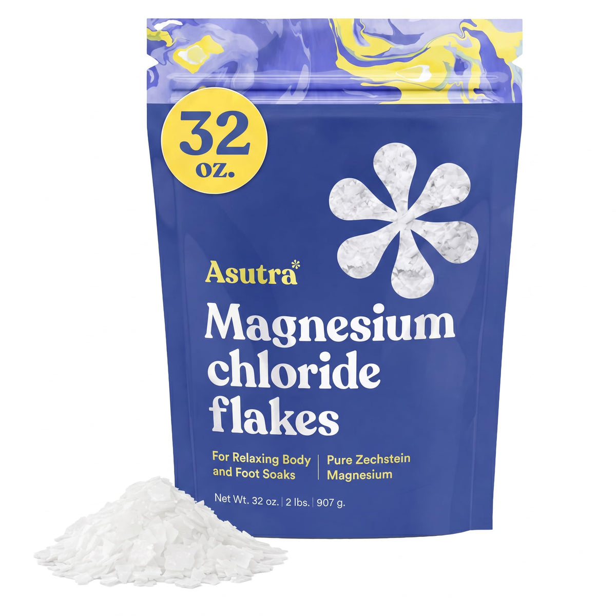 Asutra Magnesium Chloride Flakes for Bath