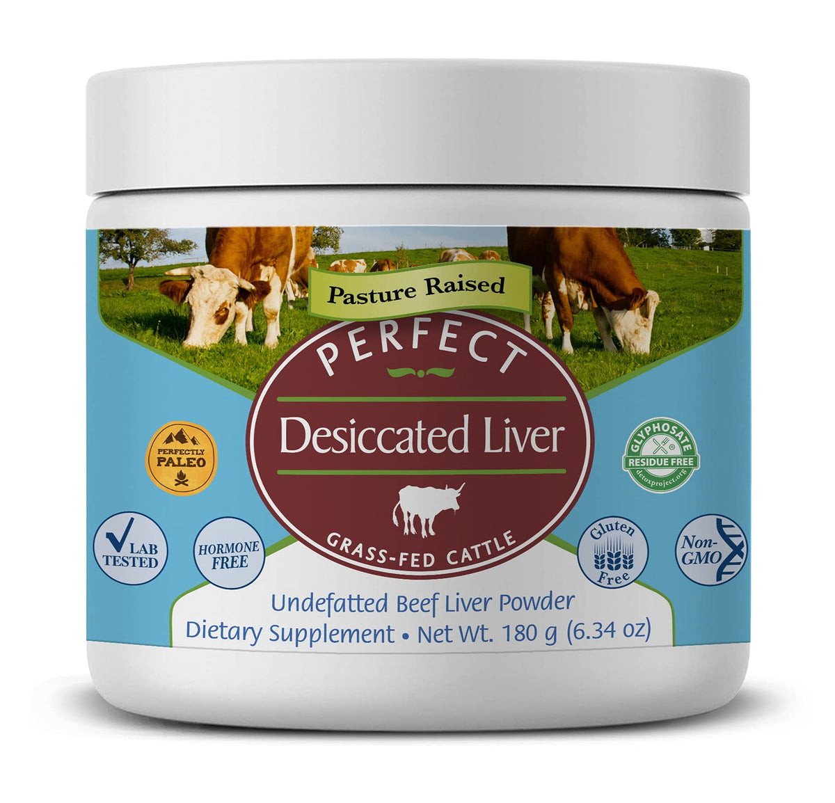 Perfect Supplements Desiccated Liver Powder - 180 Grams