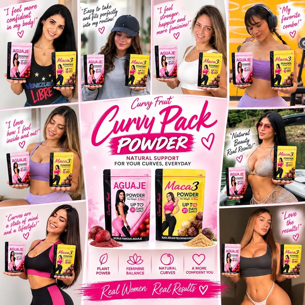Curvy Fruit Aguaje + Maca 3 Powder for Glute & Hip Support - 2 Pack - image 6