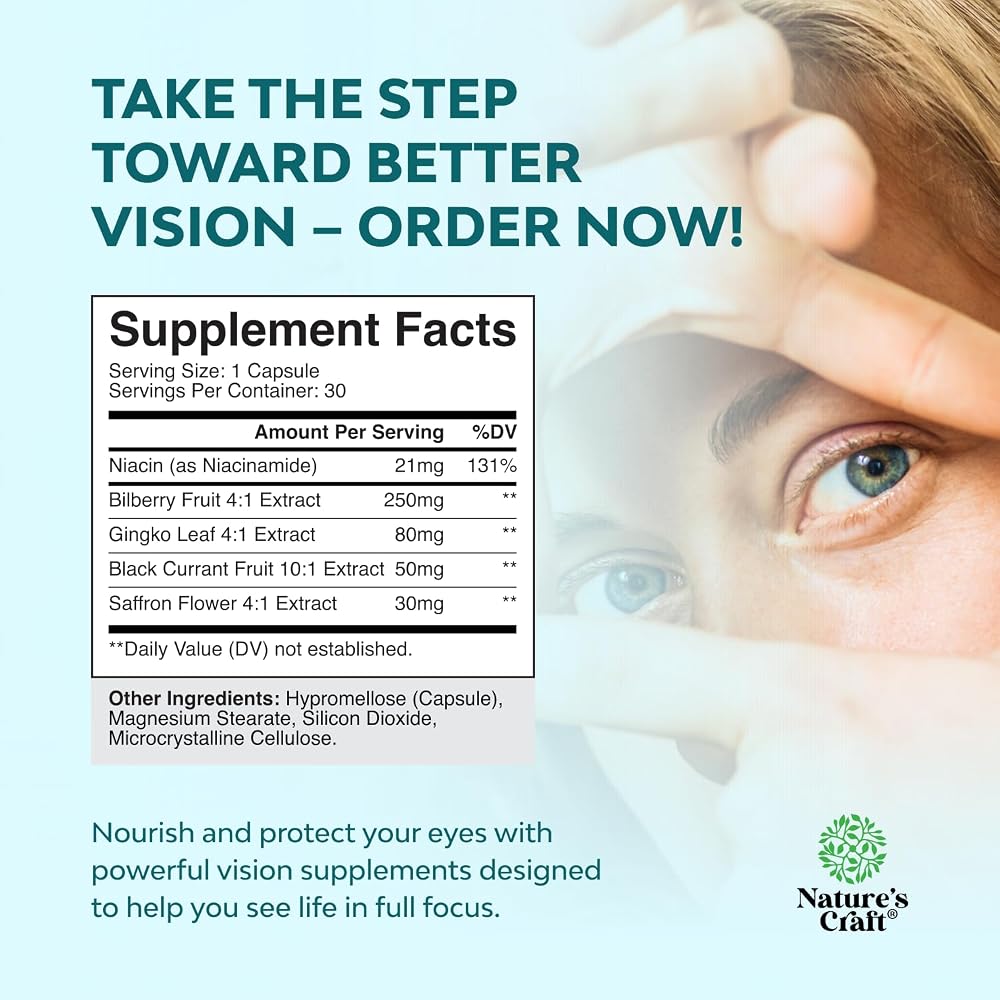 Natures Craft Eye Pressure Support with Bilberry Extract