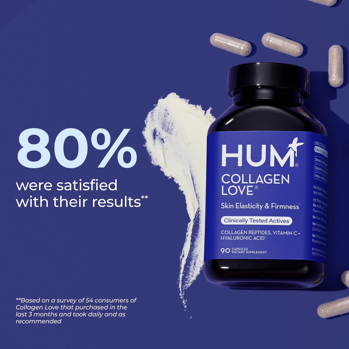HUM Collagen Love Collagen Peptides Firm Skin Support - 90 Capsules - image 4