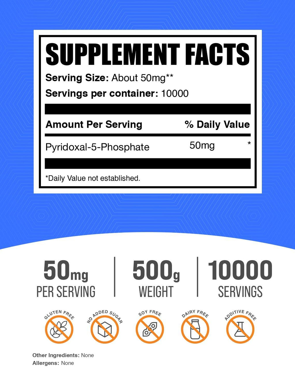 BulkSupplements.com Pyridoxal 5 Phosphate Powder (P-5-P)