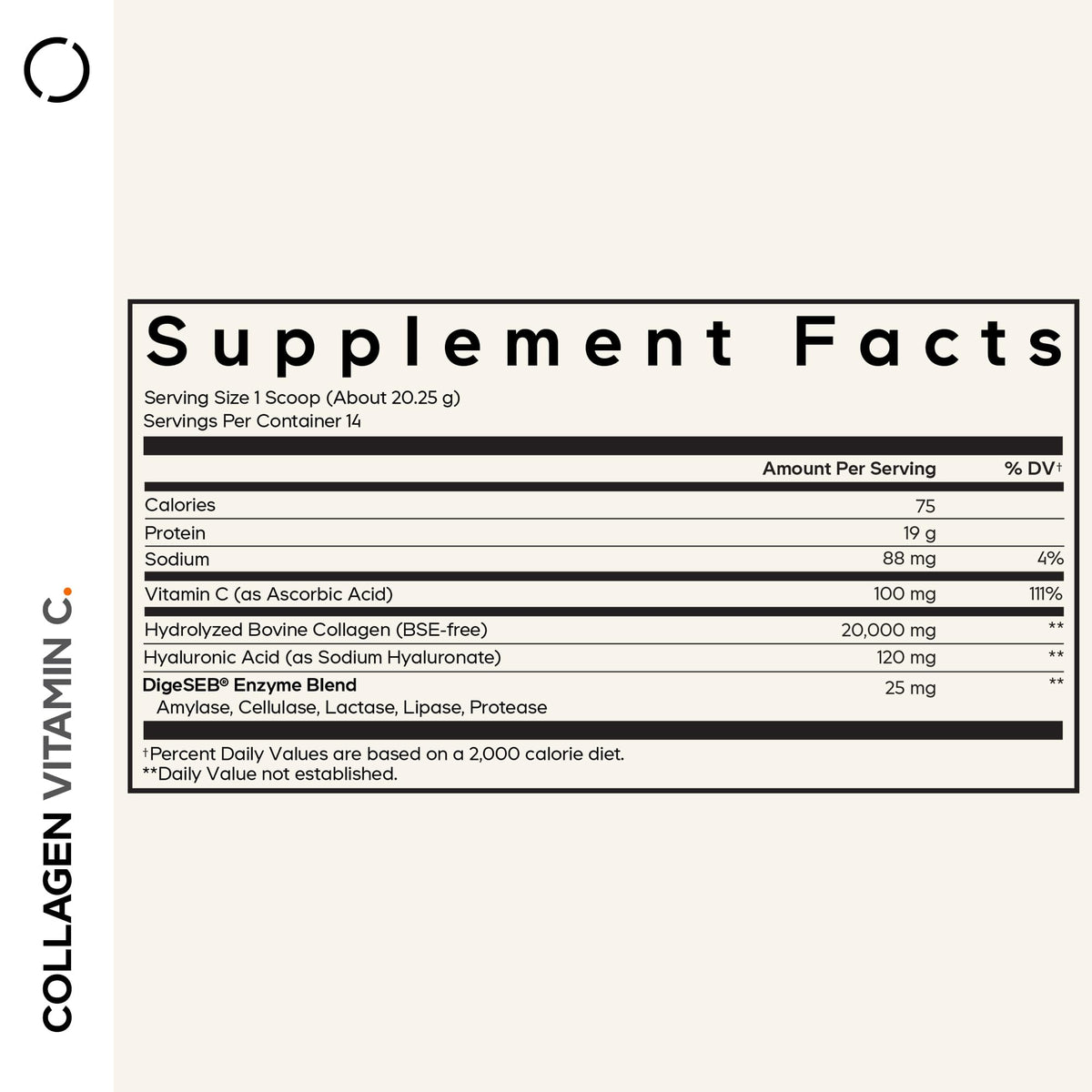 Codeage Collagen Peptides Powder with Vitamin C & Hyaluronic Acid - 10 oz - image 2