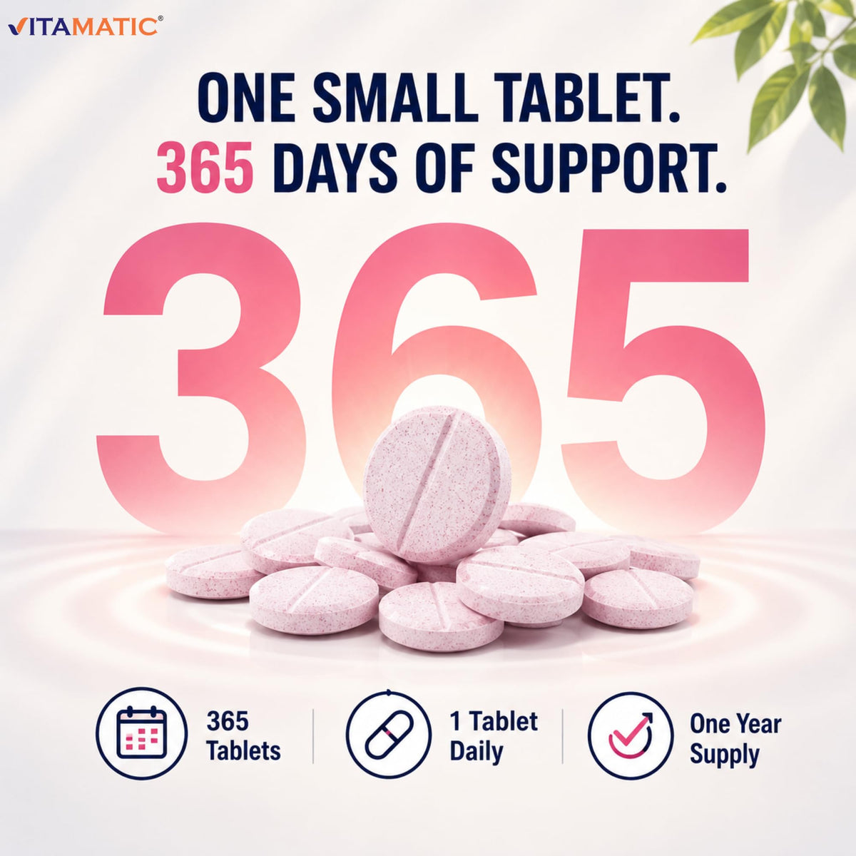 Vitamatic Vitamin B12 1000 mcg Fast Dissolve 365 Tablets - Berry