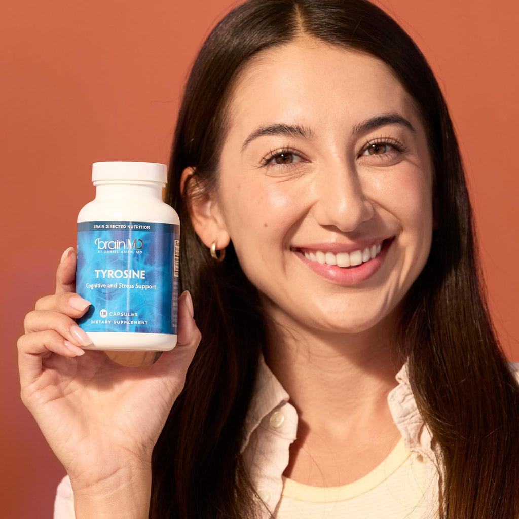 BrainMD Dr Amen Tyrosine for Mental Focus - 120 Capsules - image 6