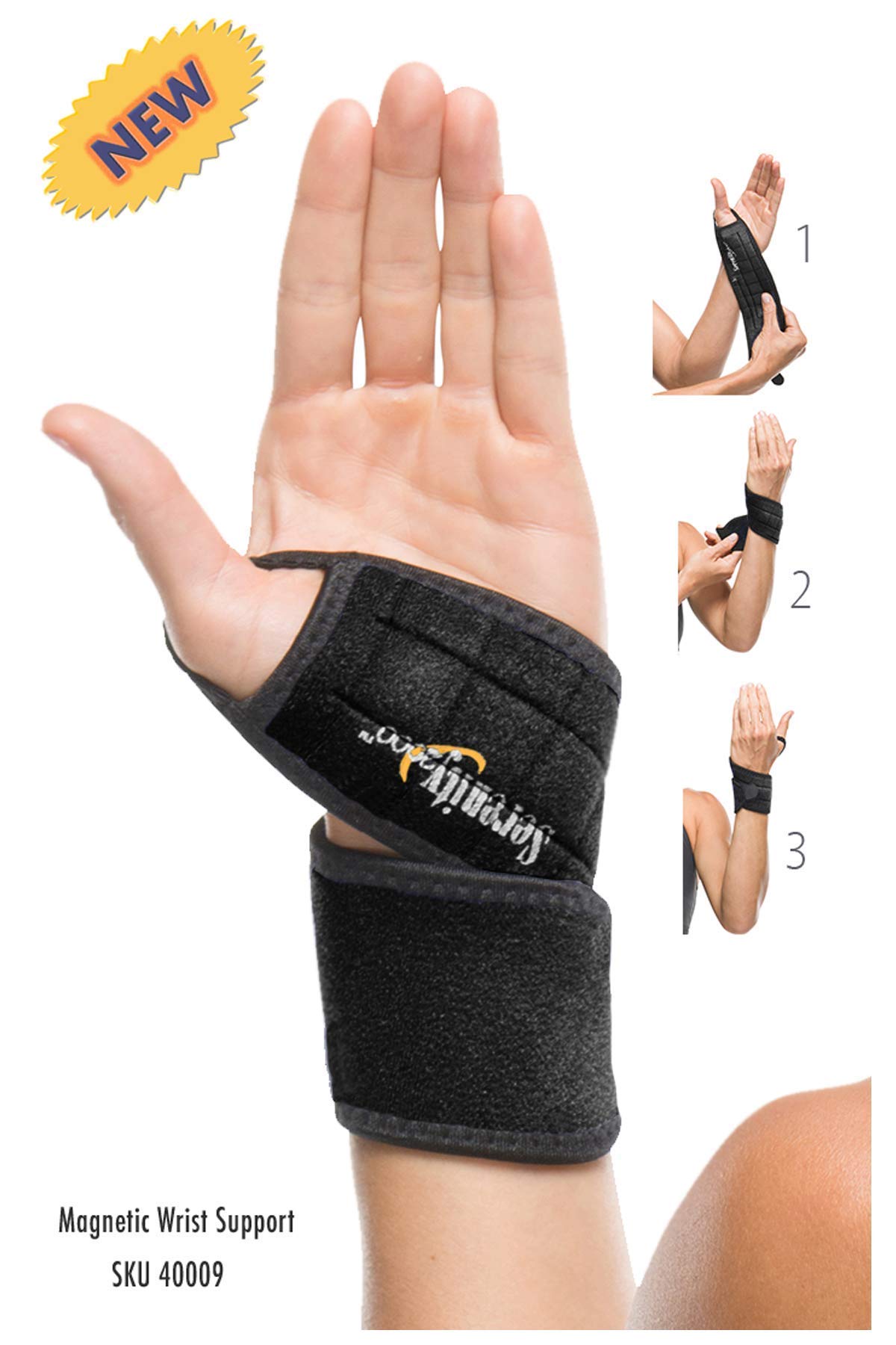 SERENITY2000 Magnetic Therapy Wrist Support Wrap - 1 Count - image 2