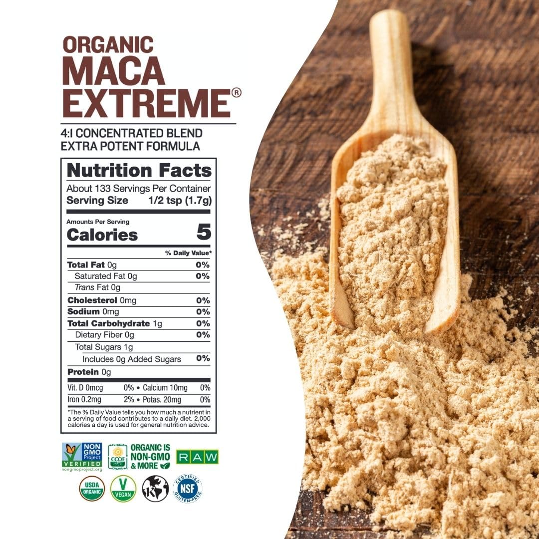 Sunfood Organic Maca Root Powder. Grown at Elevation in Peru. Worlds
