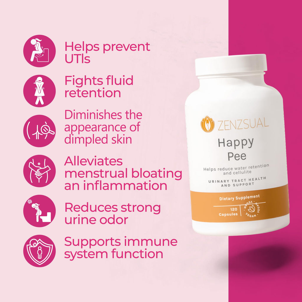 ZENZSUAL Happy Pee Urinary Tract Support - 120 Capsules - image 4