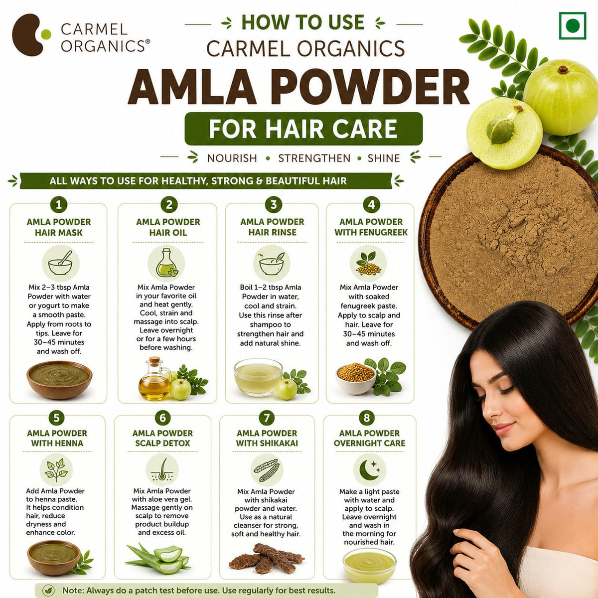 CARMEL ORGANICS Amla Fruit Powder - 8 Ounces - image 7