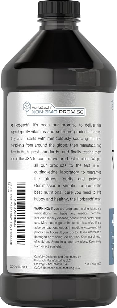 Horbäach Liquid Magnesium Mineral Complex - 16 fl oz - image 3