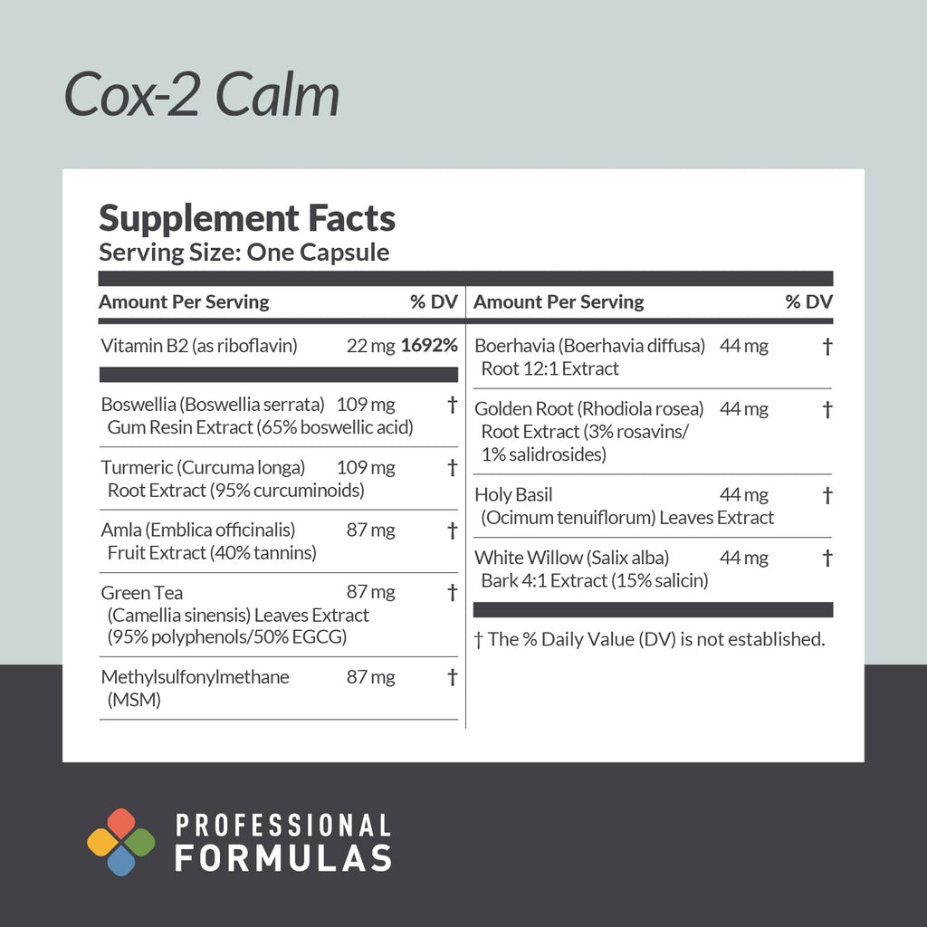 Professional Formulas Cox-2 Calm Herbal Blend - 90 Capsules - image 2