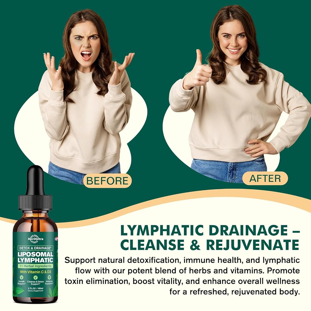 ReviNutra Liposomal Lymphatic Drainage Liquid Drops - Lymphatic