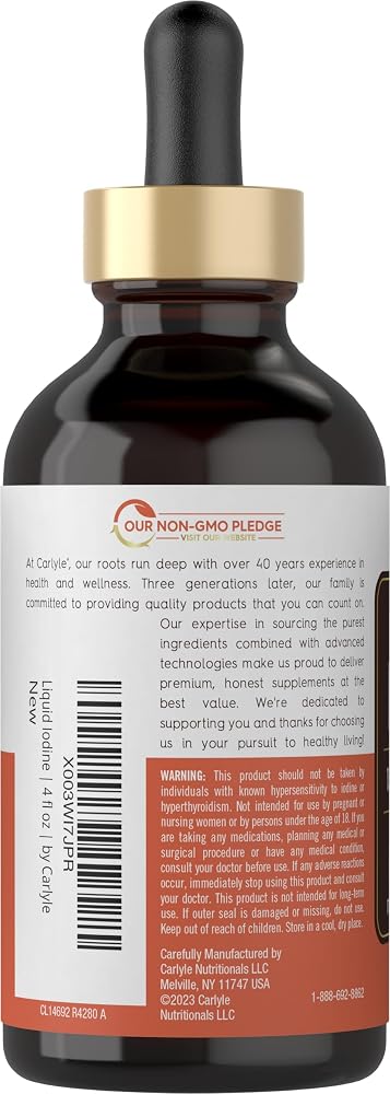 Carlyle Liquid Iodine Drops 150 mcg - 4 fl oz - image 3