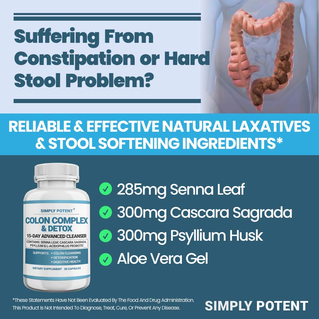 Simply Potent Natural Colon Cleanse - 60 Capsules - image 4