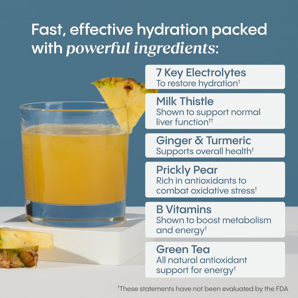 Hydralyte Plus Liver Support Hydration Packets - 7 Electrolytes