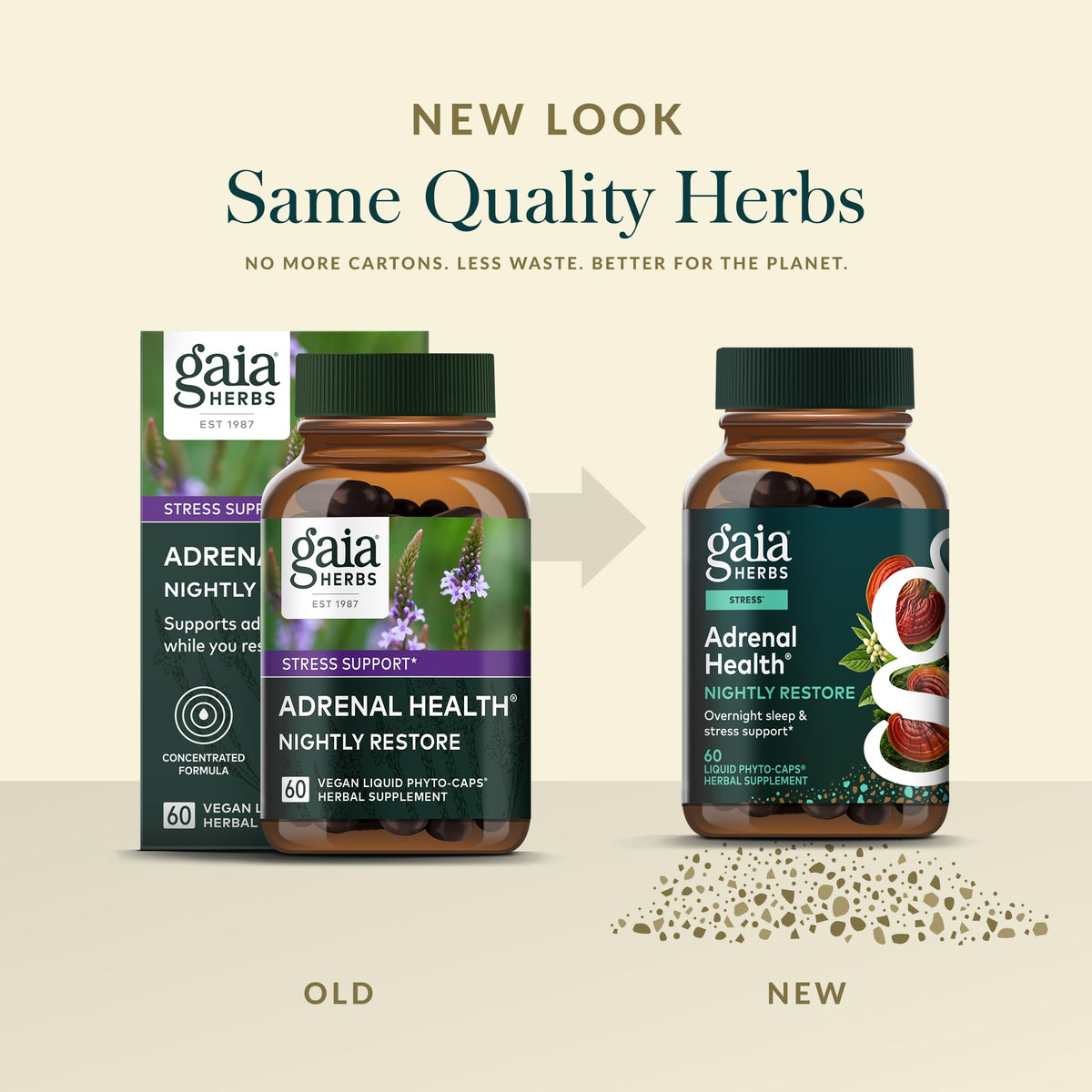 Gaia Herbs Adrenal Health Nightly Restore - Herbal Supplement