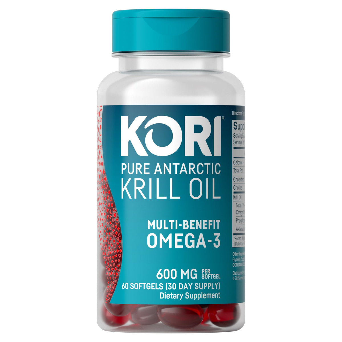 Kori Krill Omega-3 Supplement, 600 mg