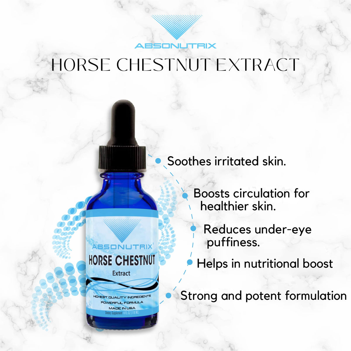 Absonutrix Horse Chestnut Extract 550 mg - 200 Servings - image 6