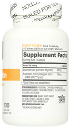 Whole Foods Market Quercetin with Bromelain - 100 Capsules - image 5