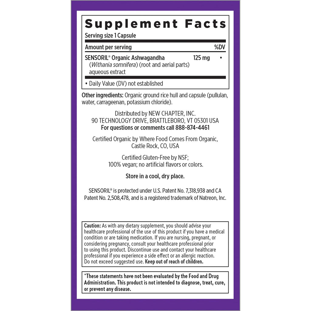 New Chapter Organic Ashwagandha Supplement - 60 Capsules - image 6