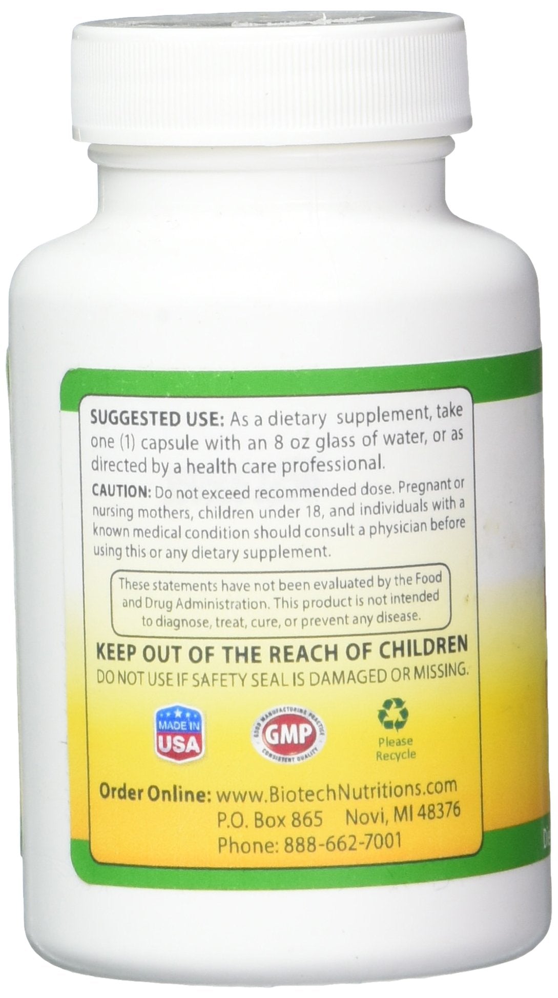 Biotech Nutritions Magnolia Bark Extract Plus Amur Corktree - 60 Capsules - image 2