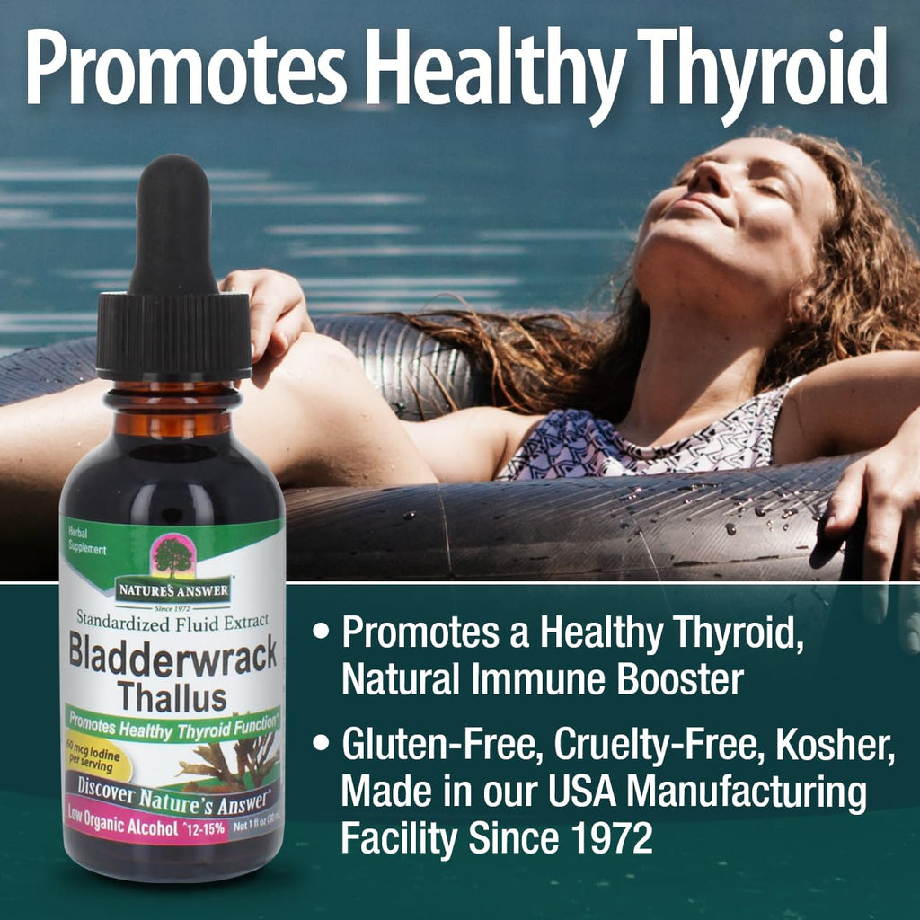 Nature's Answer Bladderwrack Thallus Liquid Extract - 1 Fl Oz - image 4