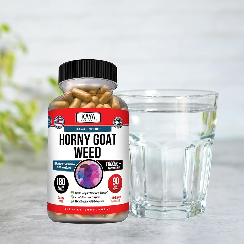 Kaya Naturals Horny Goat Weed Extract - 180 Capsules - image 7