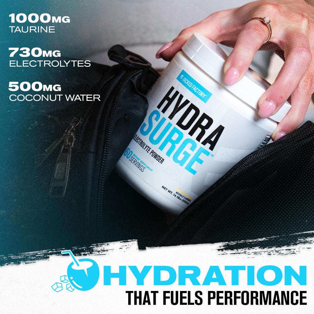 Jacked Factory HYDRASURGE Electrolyte Powder - Hydration Supplement