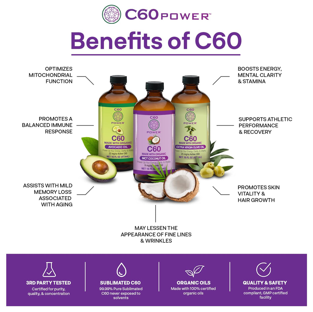 C60 Power Organic Avocado Oil