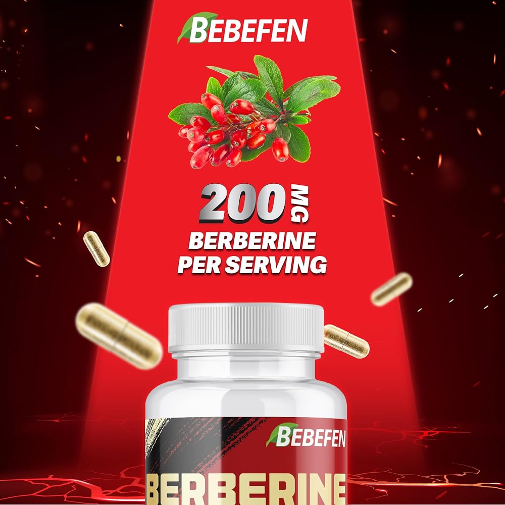 BEBEFEN Berberine HCL Supplement - 60 Capsules - image 3