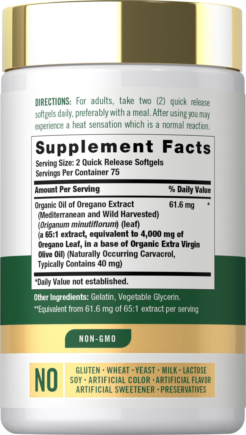 Carlyle Oregano Oil Supplement - 150 Softgels - image 2