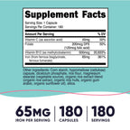 Nutricost Iron for Women 65mg - 180 Vegetarian Capsules - image 2