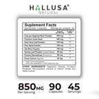Hallusa Natural Colon Cleanser Herbal Fiber Blend - 90 Capsules - image 3