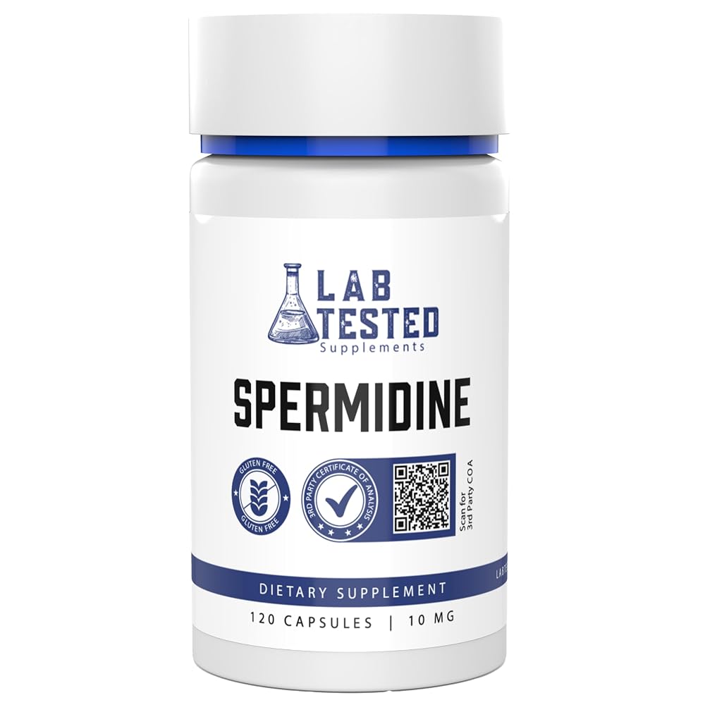 Lab Tested Supplements Spermidine 3HCL 10mg - 120 Capsules