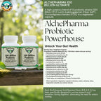 AlchePharma 100 Billion Probiotic 12 Strains with Prebiotics - 30 Capsules - image 2